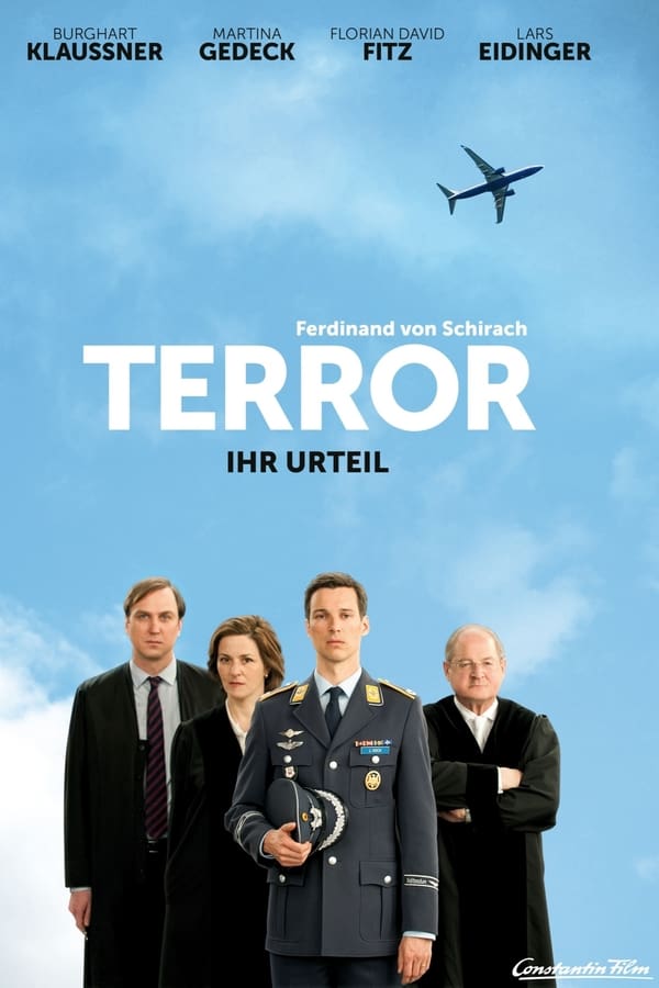 A hijacker threatens to bring down a passenger plane to a crowded football stadium. Fighter pilot Lars Koch decides to shoot down the machine. The court of Berlin should decide whether Lars Koch is a hero or a murderer. The viewers become jurors, and their decision determines the outcome of the film.