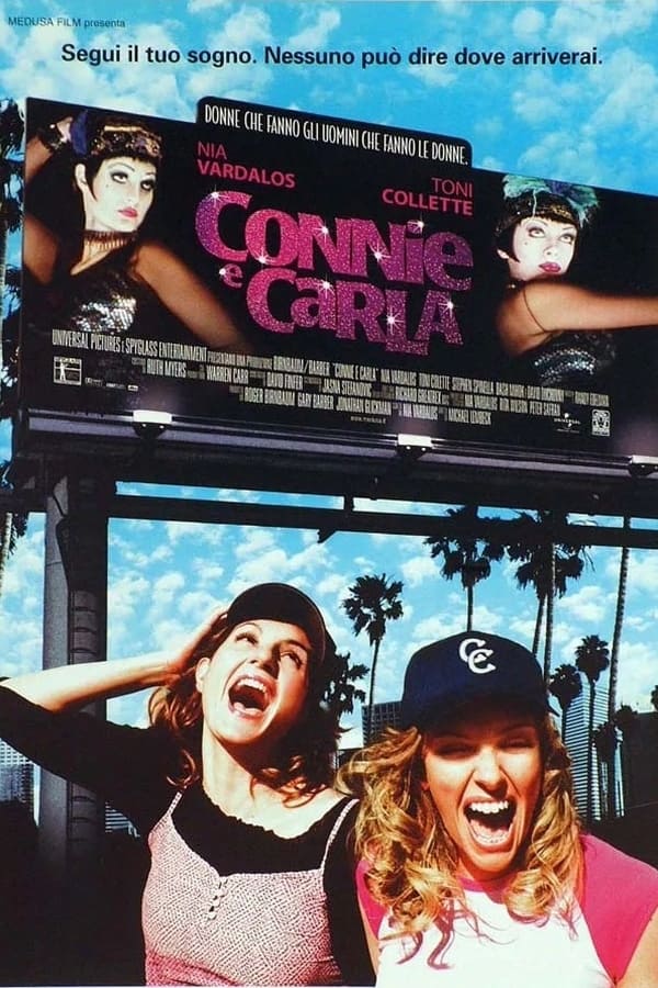 After accidentally witnessing a mafia hit in the Windy City, gal pals Connie and Carla skip town for L.A., where they go way undercover as singers working the city's dinner theater circuit ... as drag queens. Now, it's not enough that they become big hits on the scene; things get extra-weird when Connie meets Jeff -- a guy she'd like to be a woman with