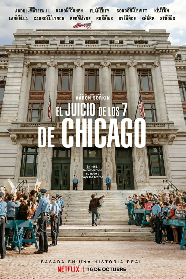 En 1969 se celebró uno de los juicios más populares de la Historia de Estados Unidos, en el que siete individuos fueron juzgados tras ser acusados de conspirar en contra de la seguridad nacional. Este hecho traería una serie de conflictos sociales (manifestaciones, movimientos ciudadanos) que pasarían a la posteridad en una época de grandes cambios en todos los niveles del pueblo norteamericano.