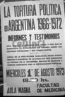 Informes y testimonios. La tortura política en Argentina 1966-1972