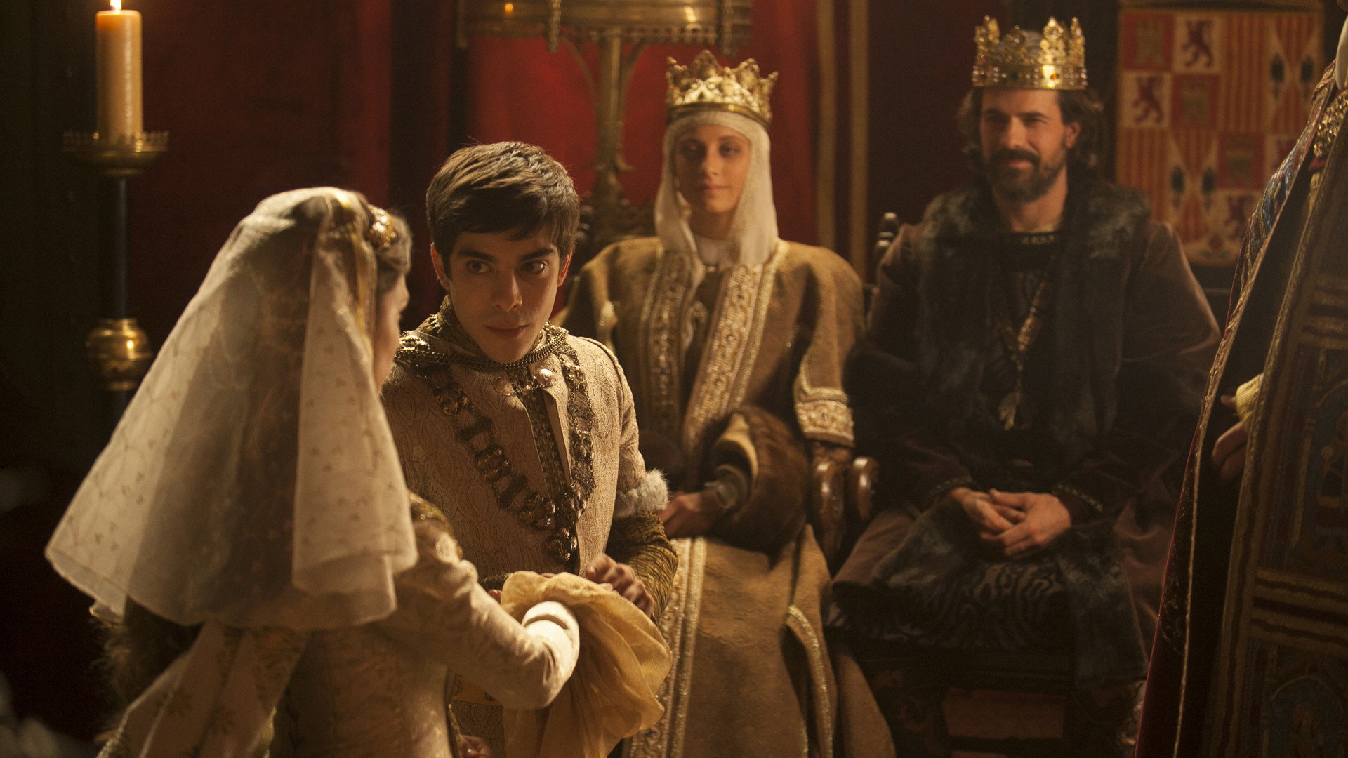 A still from El drama llega a la corte
