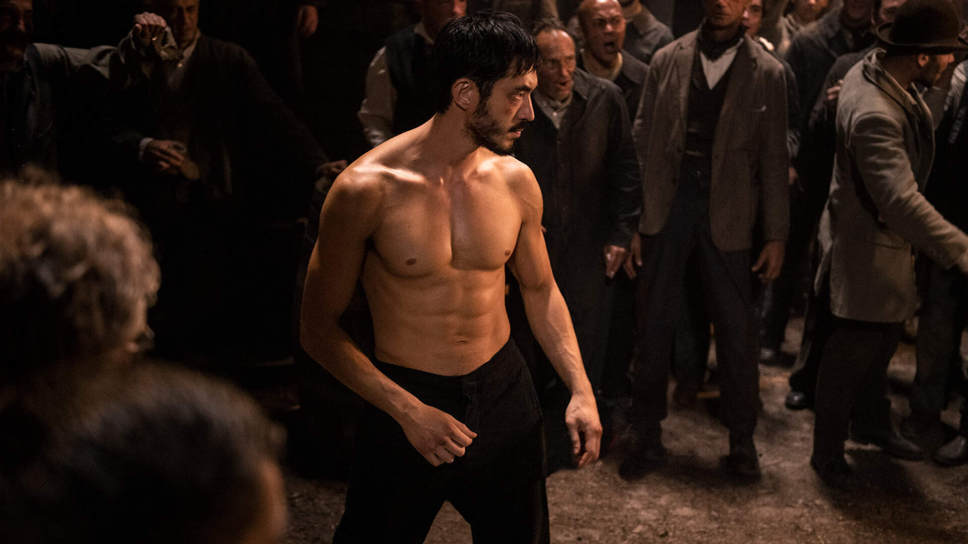 A still from Man on the Wall