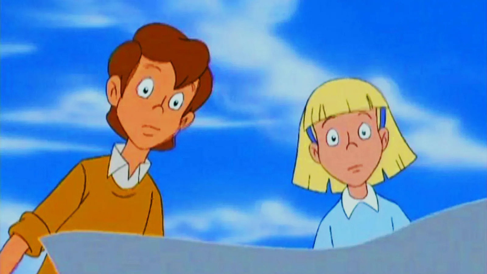 A still from Pippi Goes Up in a Balloon