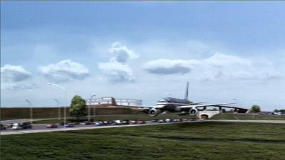 A still from 9/11 The Pentagon Attack (American Airlines Flight 77)