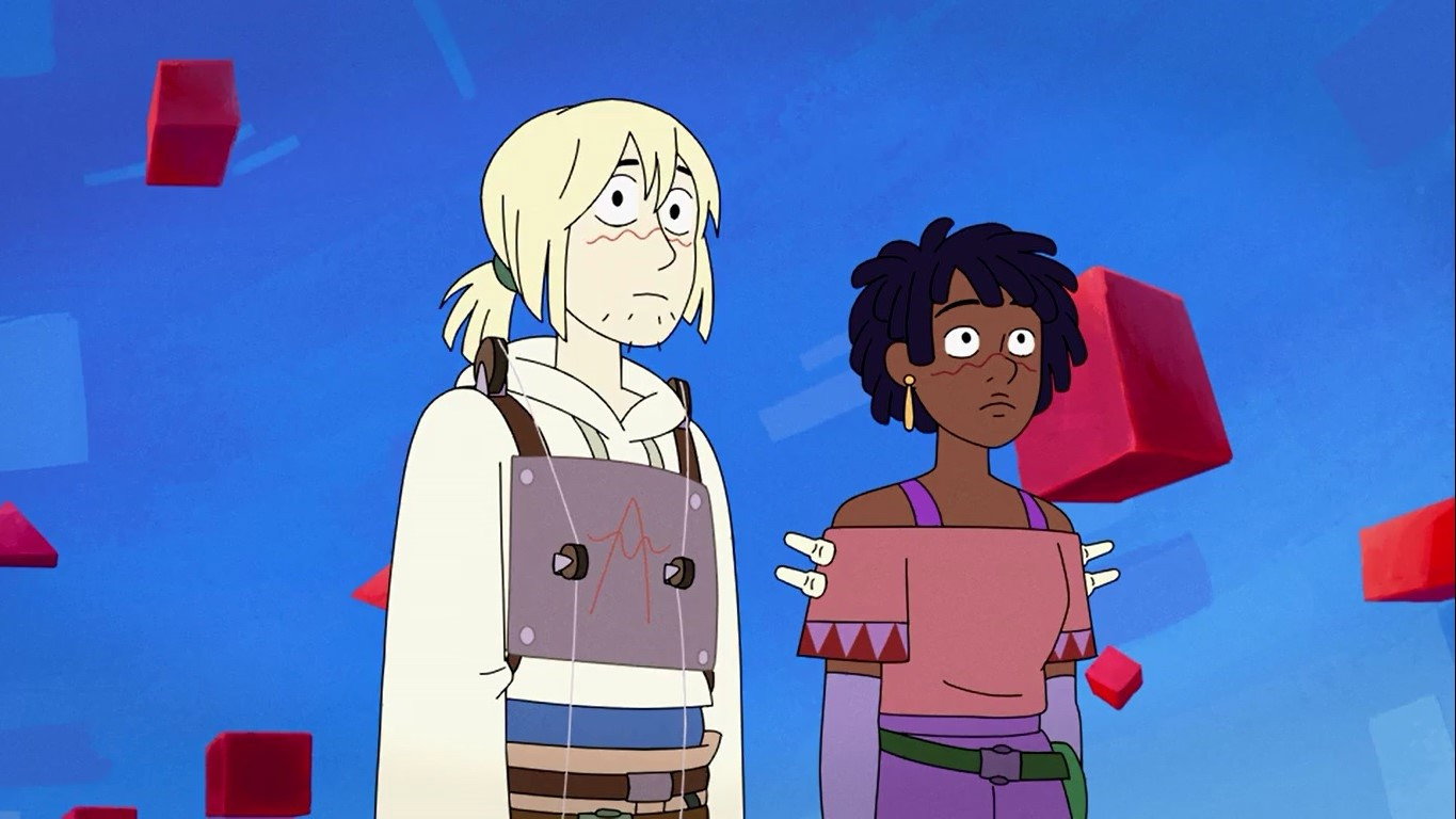 A still from The Color Clock Car