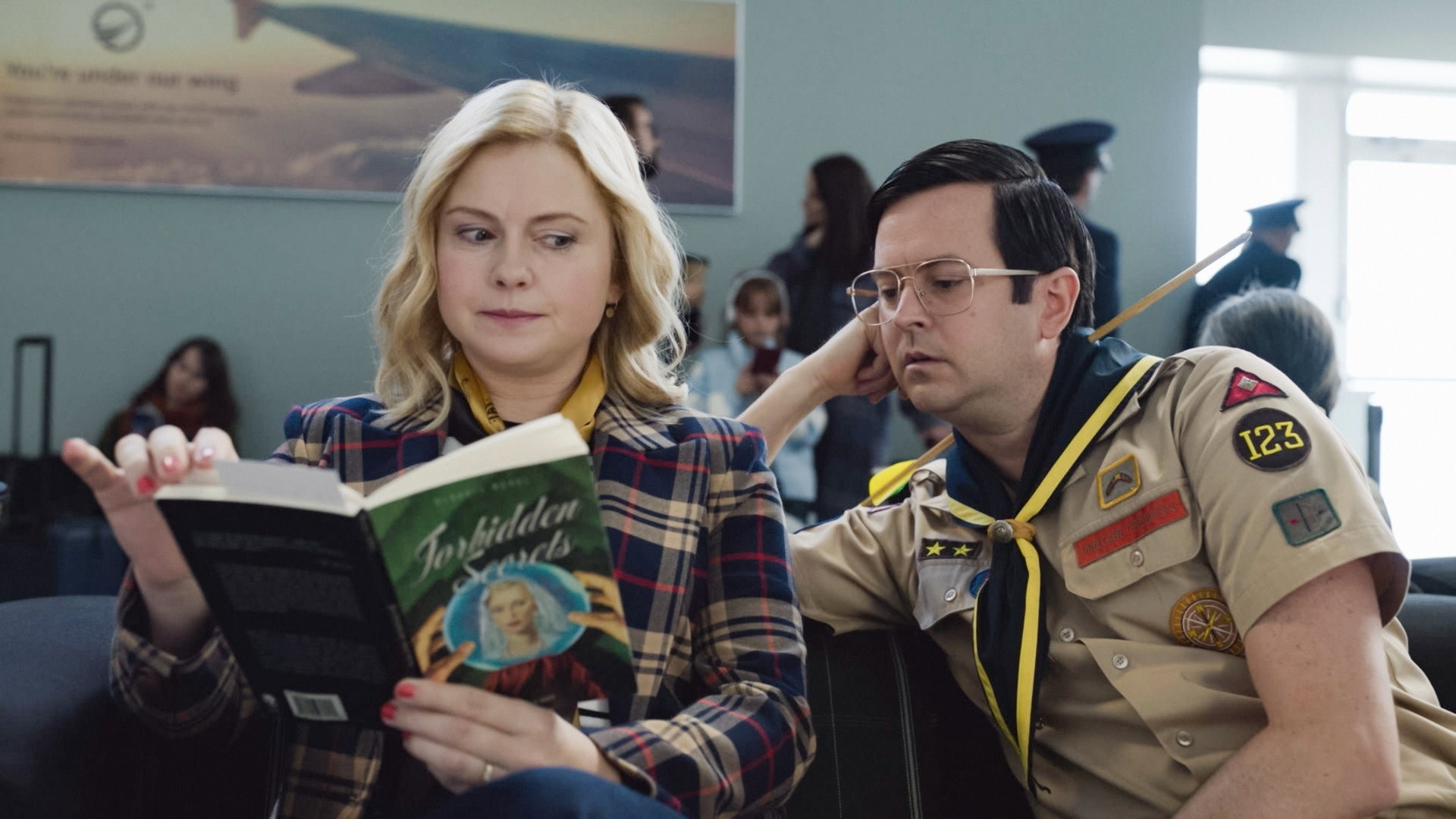 A still from Planes, Shanes, and Automobiles