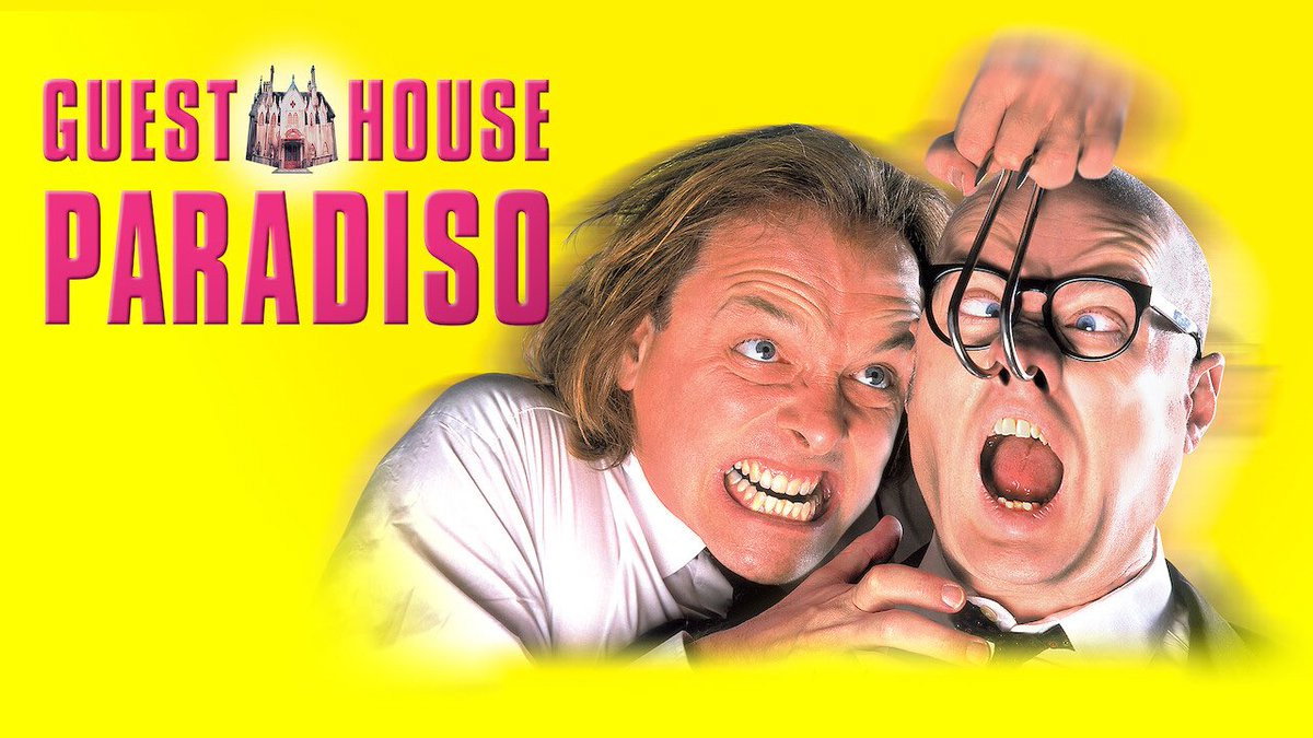 A still from Guest House Paradiso