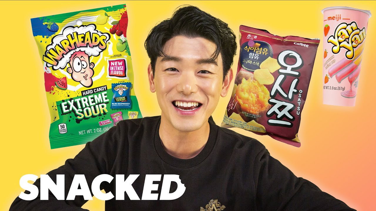 A still from Eric Nam Breaks Down His Favorite Snacks