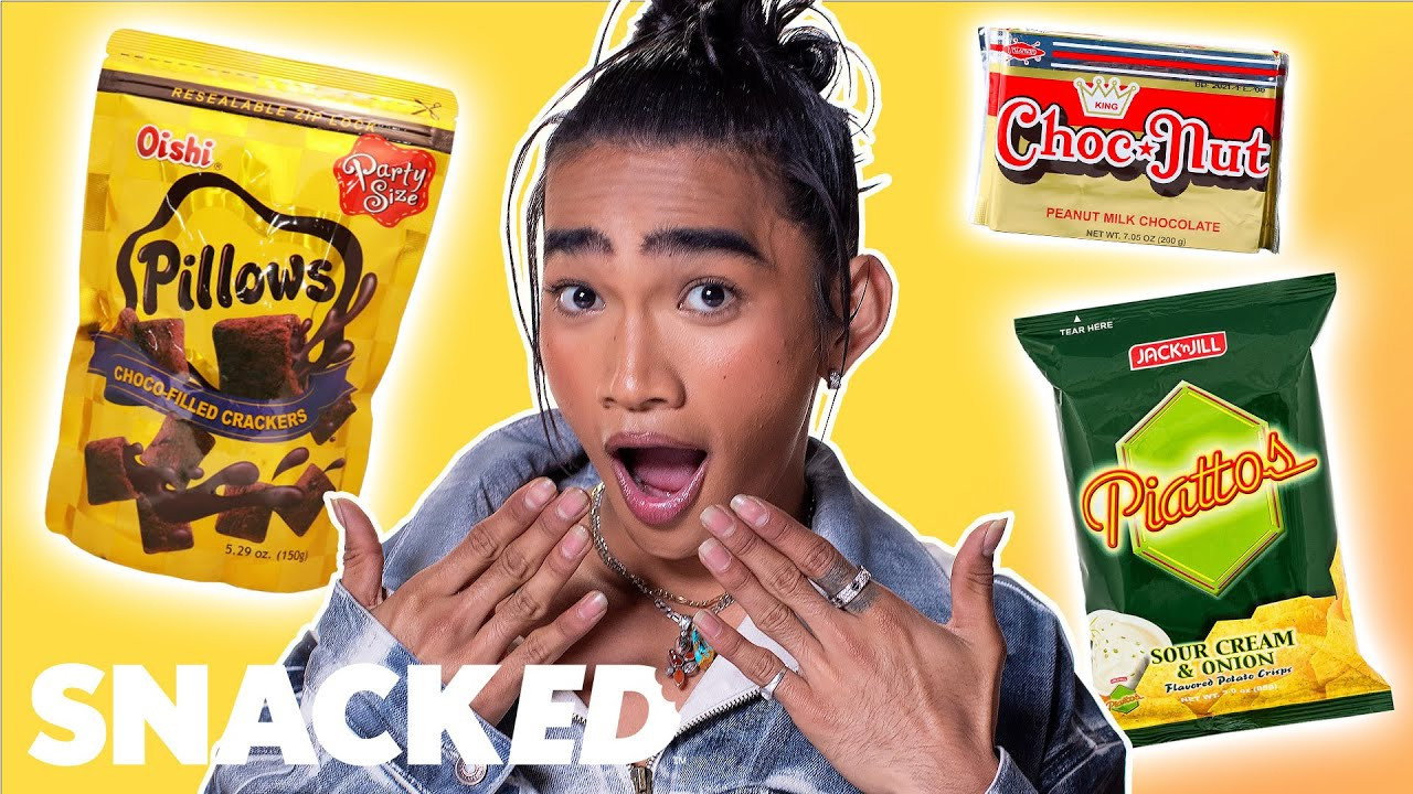 A still from Bretman Rock Breaks Down His Favorite Filipino Snacks