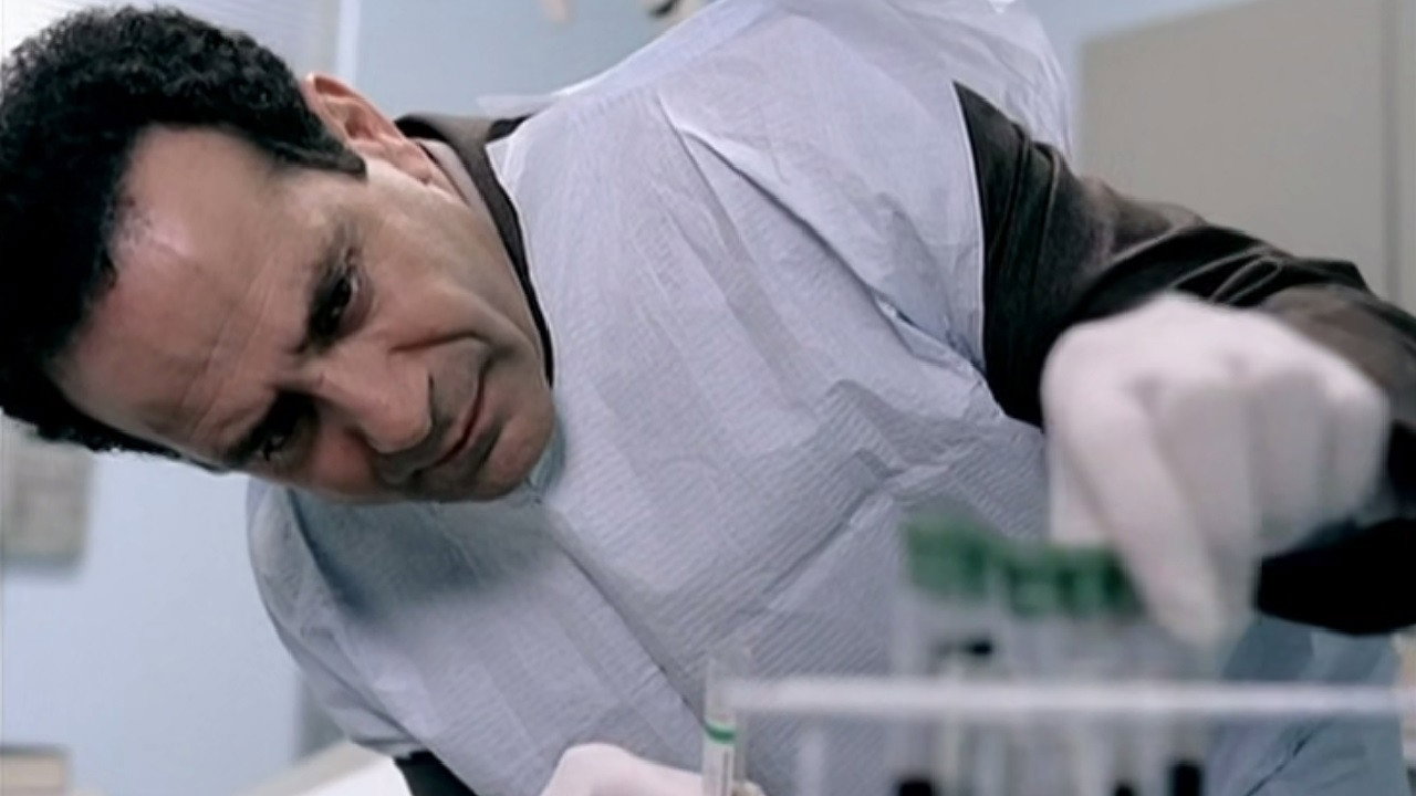 A still from Webisode 3 - Mr Monk and the Blood Test