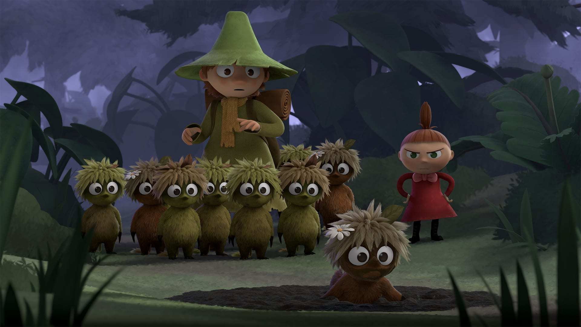 A still from Snufkin and the Park Keeper
