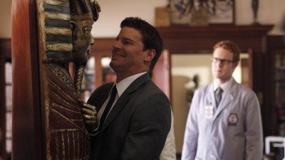 A still from A Night at the Bones Museum