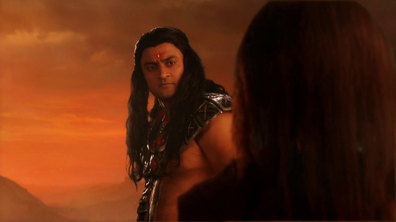 A still from Saraswati is pacified