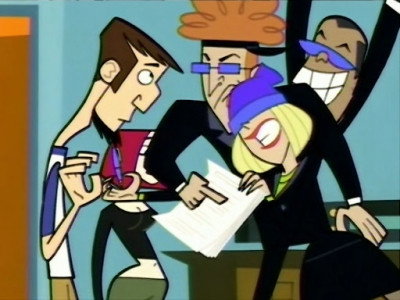 A still from Episode Two: Election Blu-Galoo