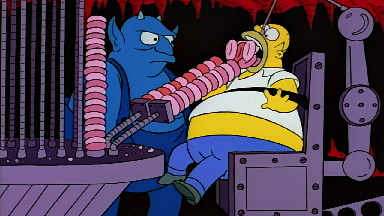 A still from Treehouse of Horror IV