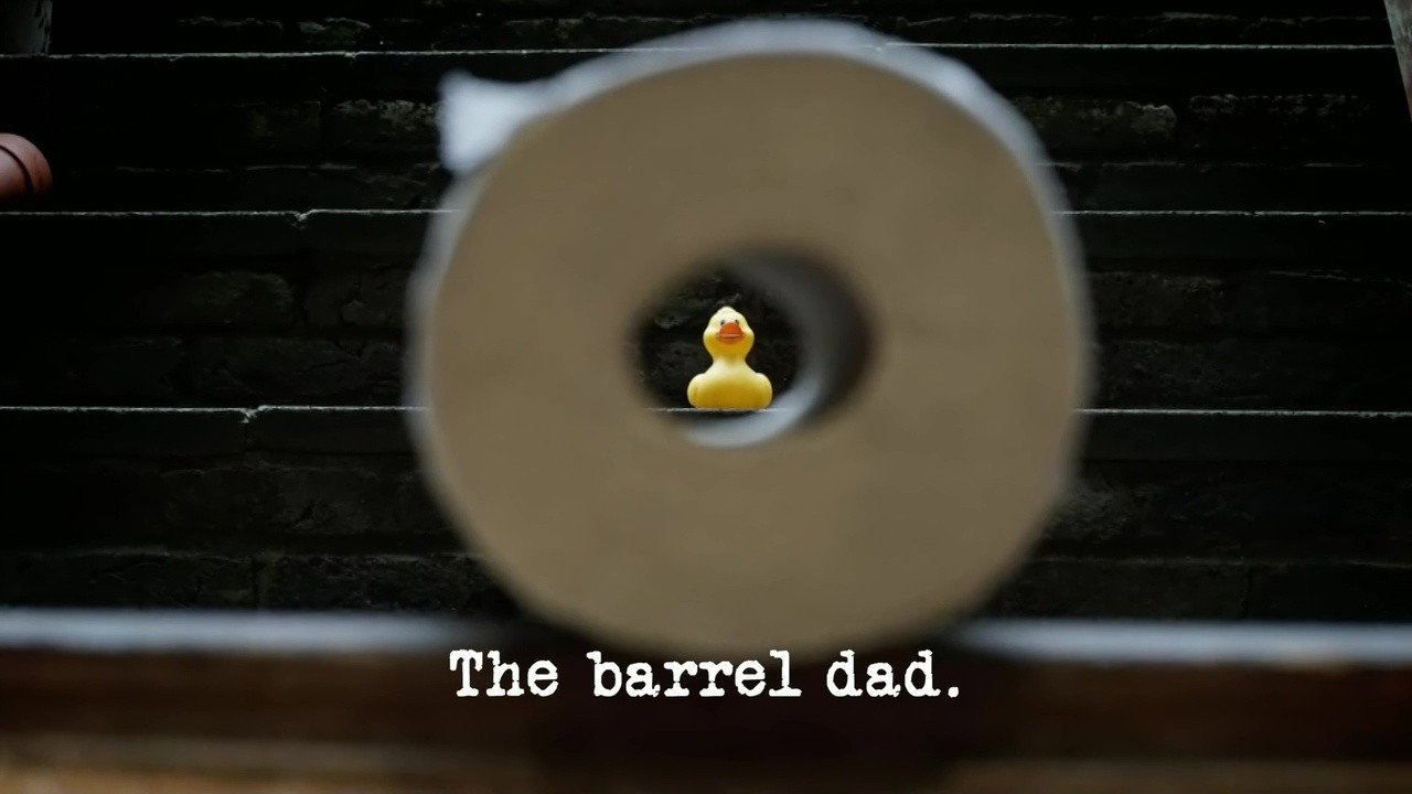 A still from The Barrel Dad
