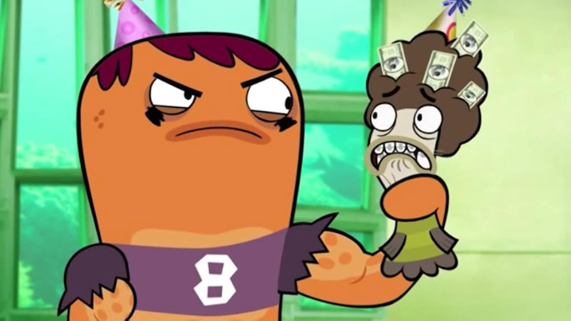 A still from Happy Birthfish Jocktopus
