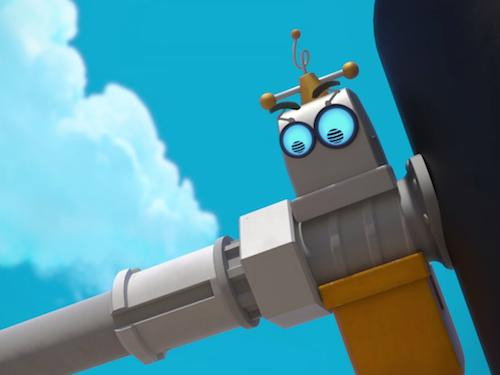 A still from Rusty's Rex Rescue