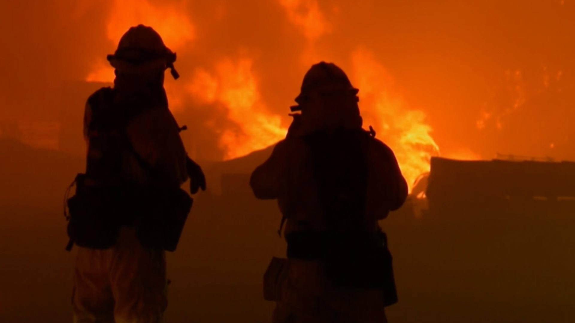 A still from Fire in Paradise