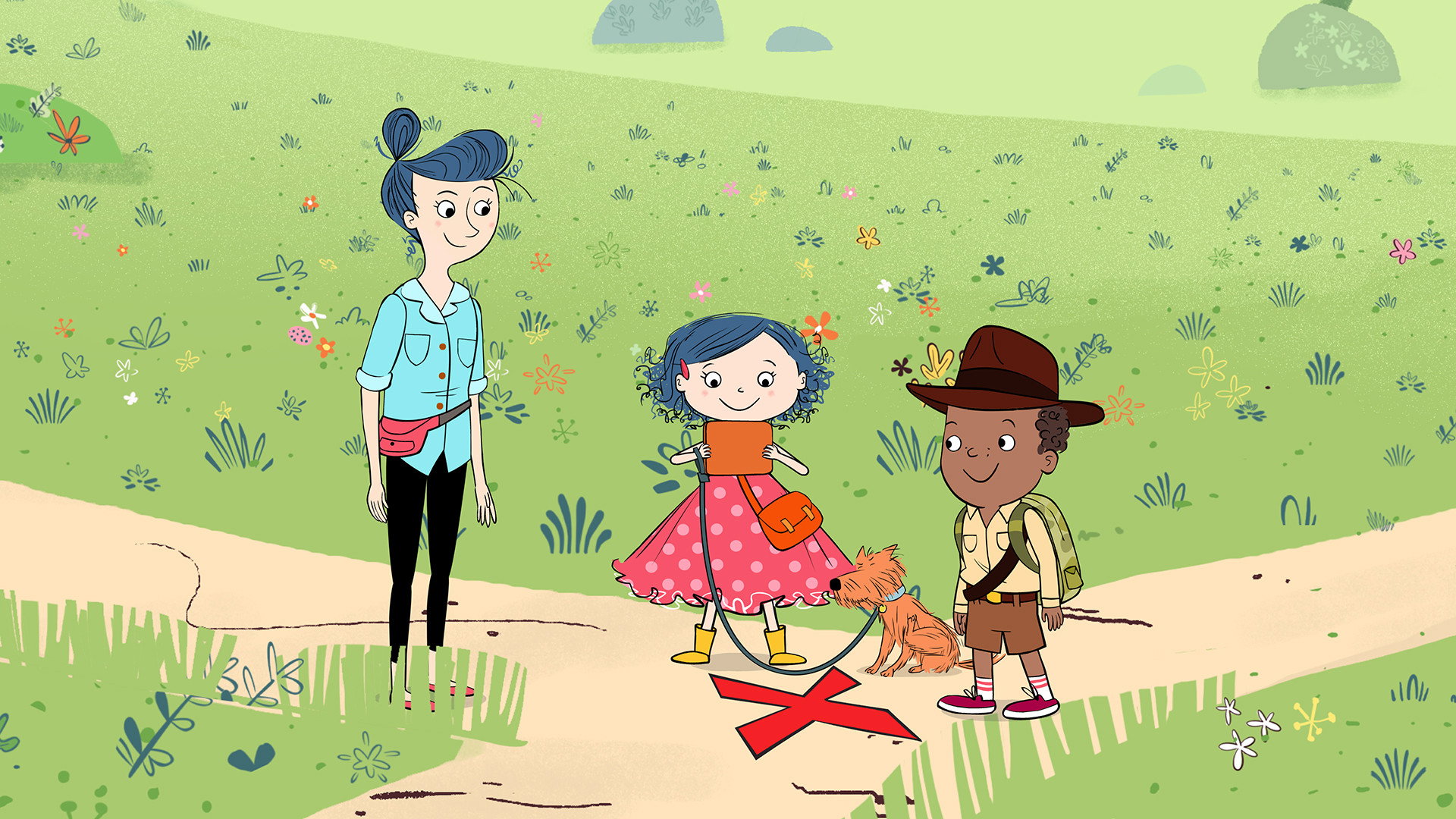 A still from Treasure Hunting Dot
