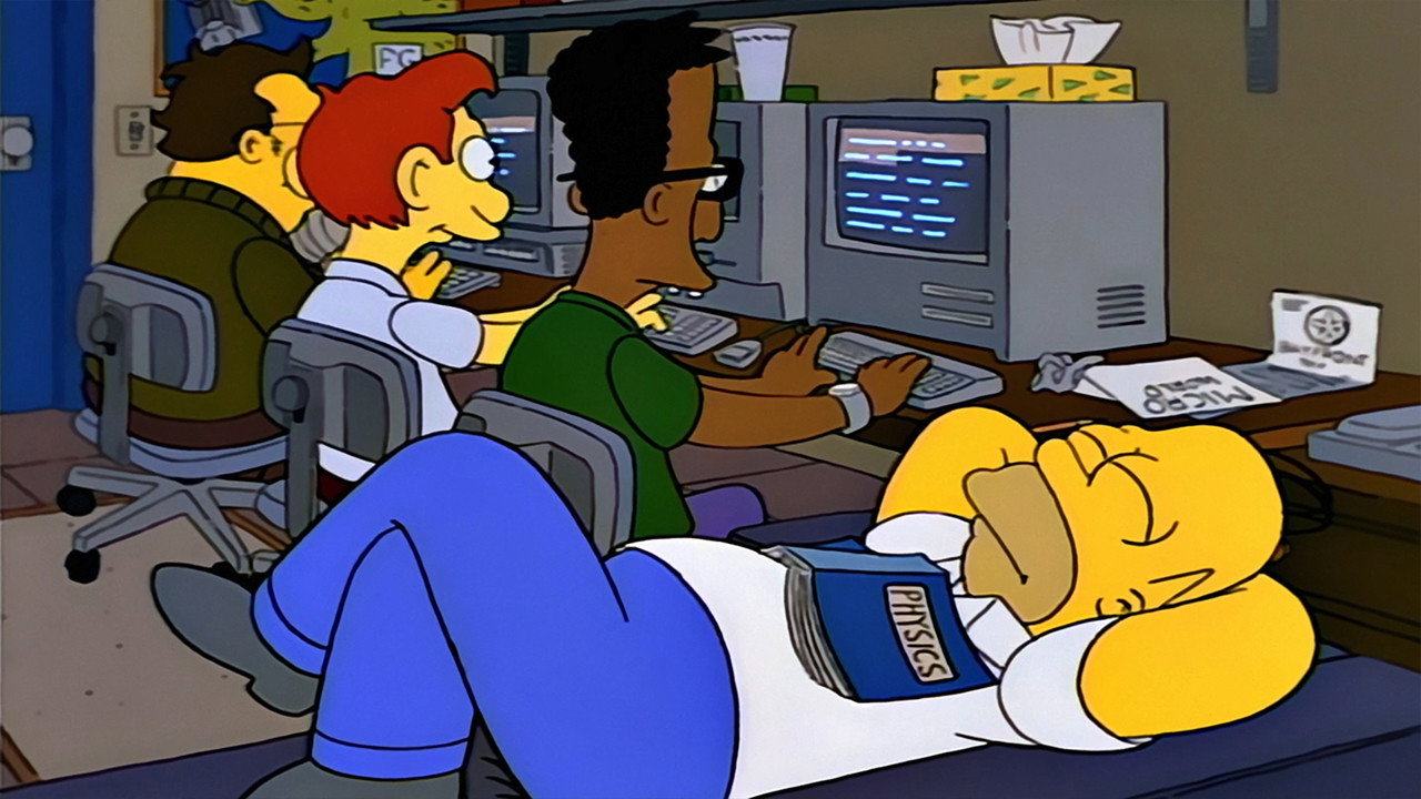 A still from Homer Goes to College