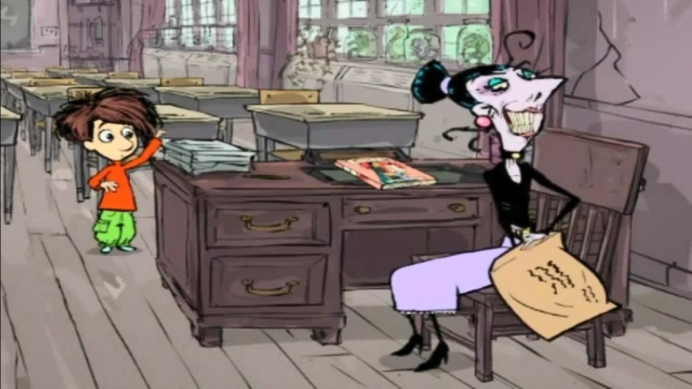 A still from Jacob Two-Two and the Big Writing Wrinkle