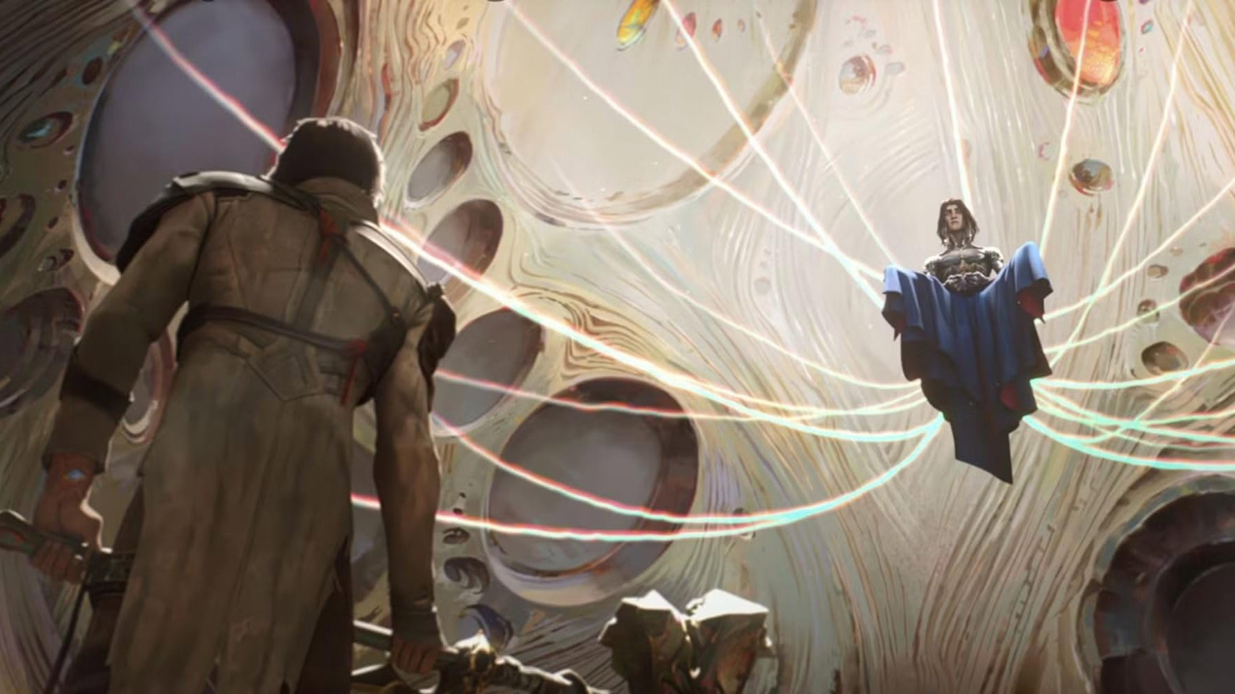 A still from The Message Hidden Within the Pattern