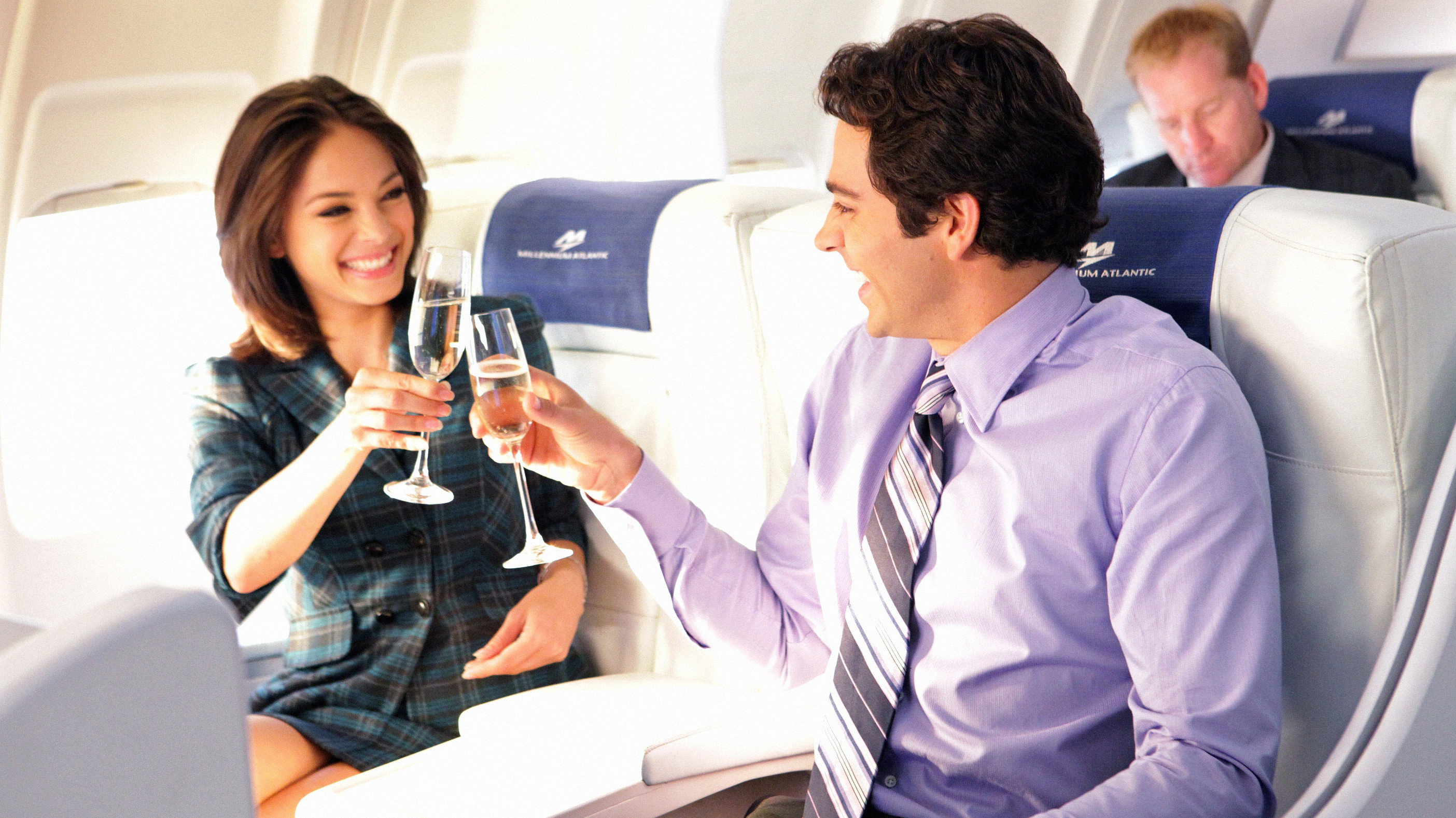 A still from Chuck Versus First Class