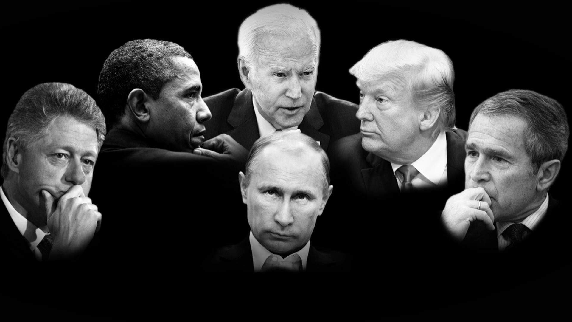 A still from Putin and the Presidents