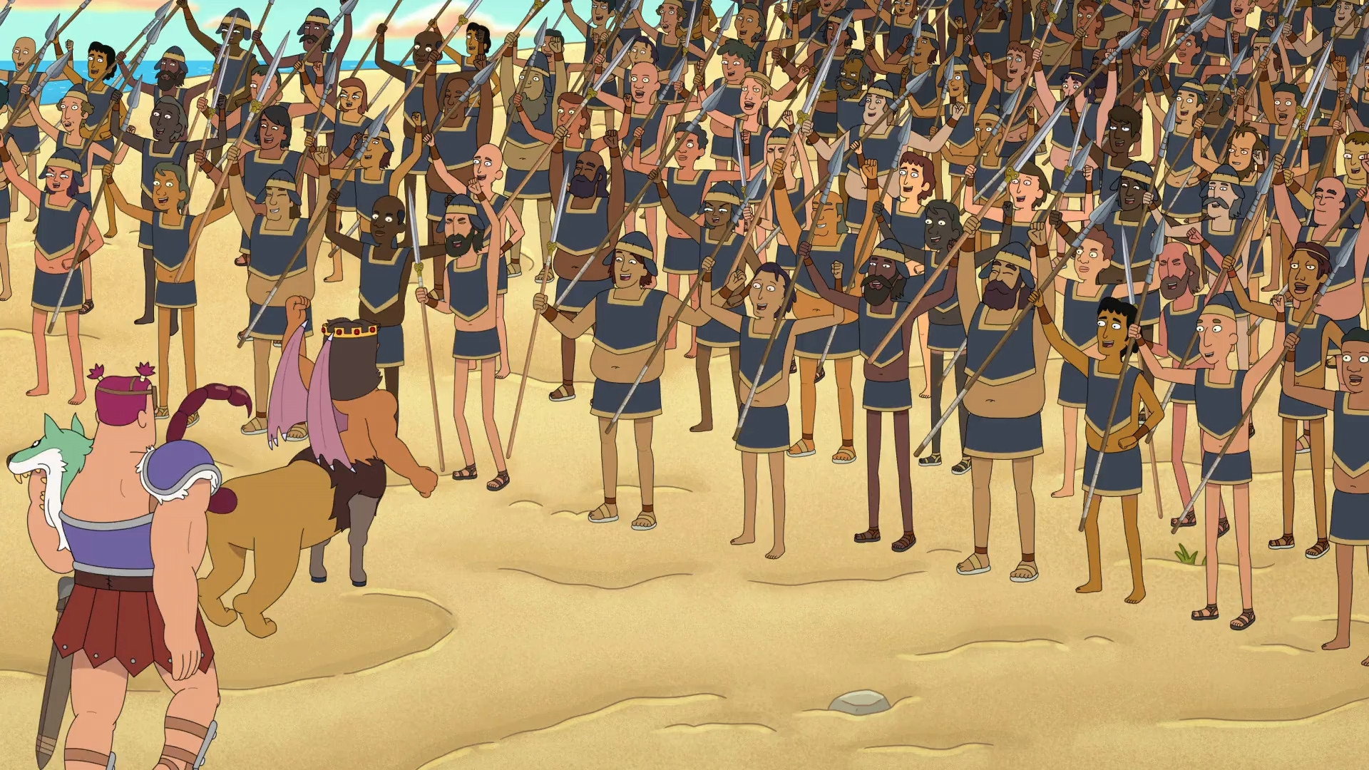 A still from Bobageddon