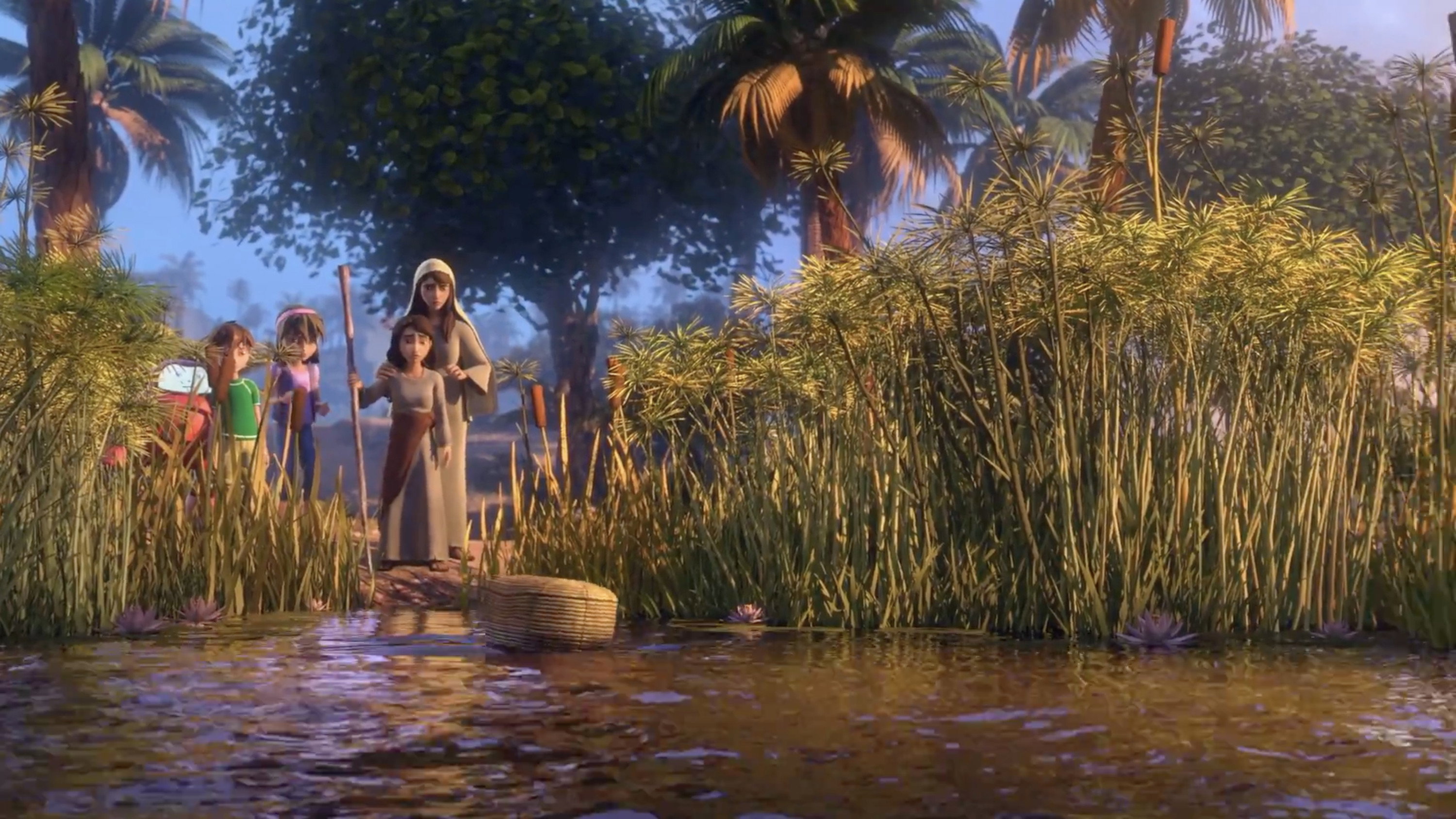 A still from The Birth of Moses
