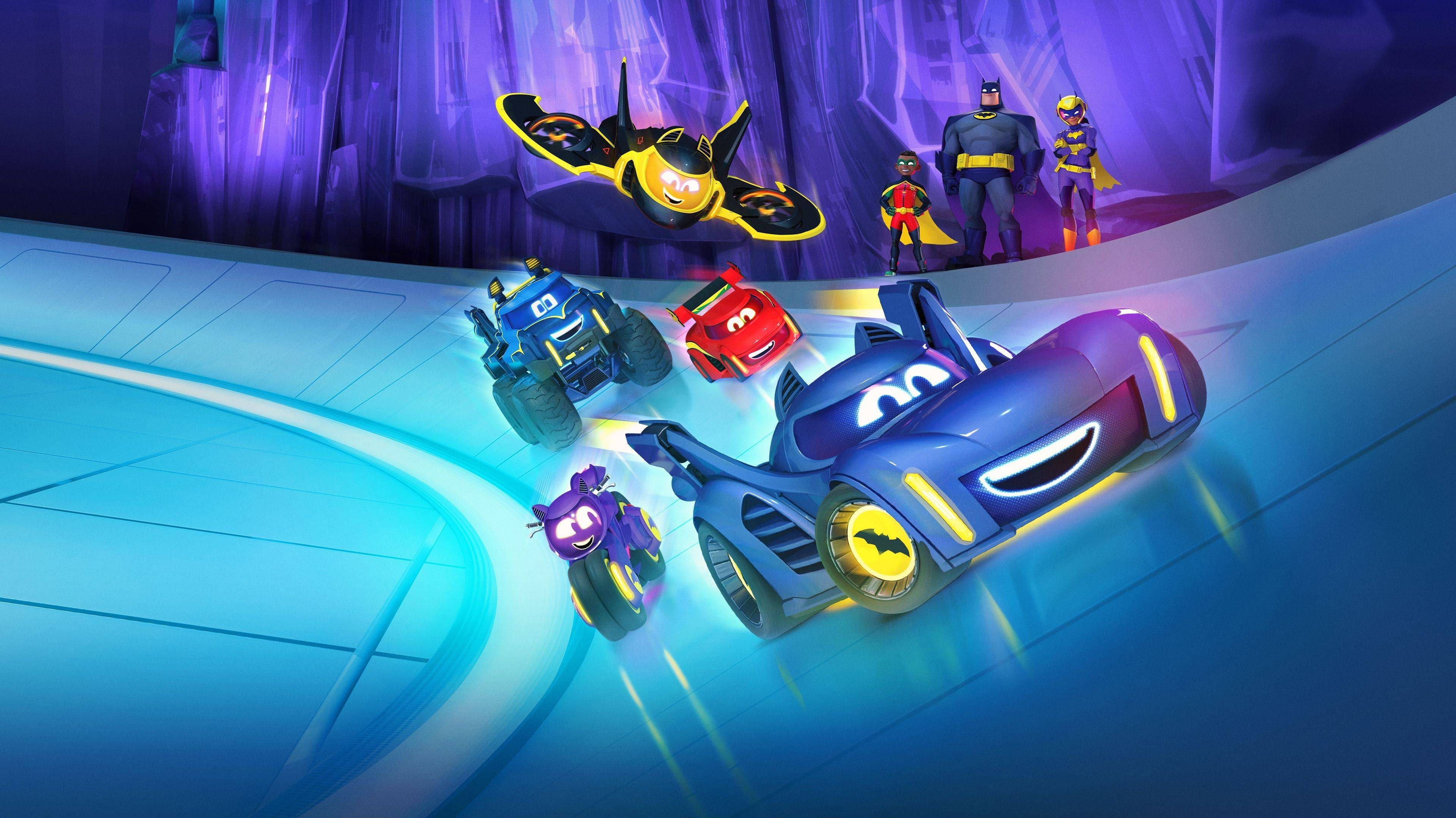A still from Secret Origin of the Batwheels