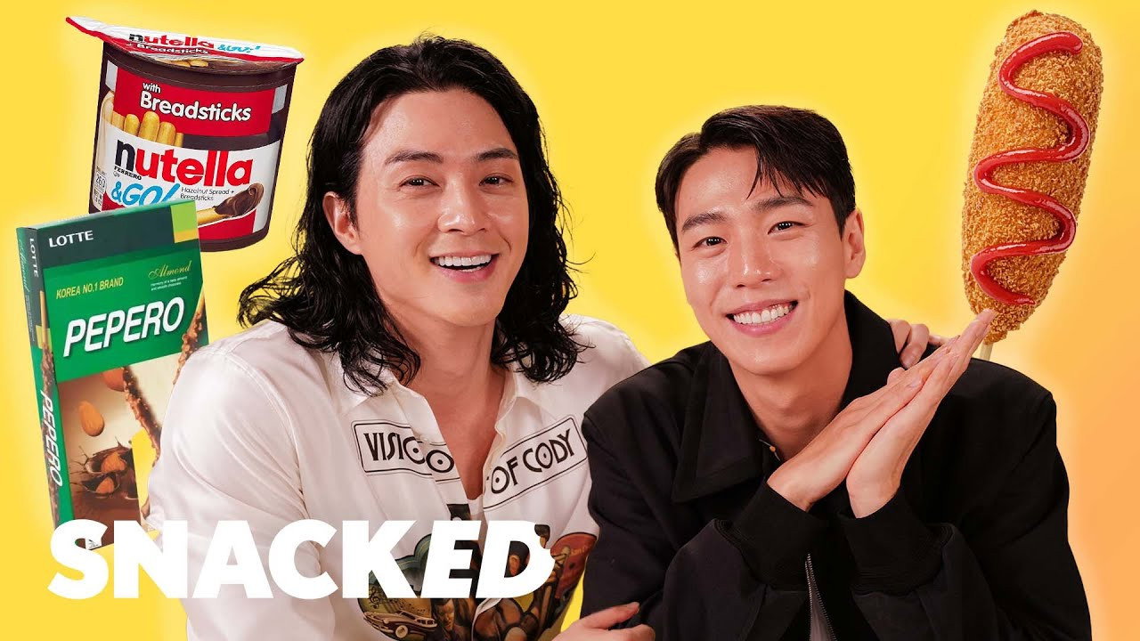 A still from The Cast of Money Heist Korea Break Down Their Favorite Snacks
