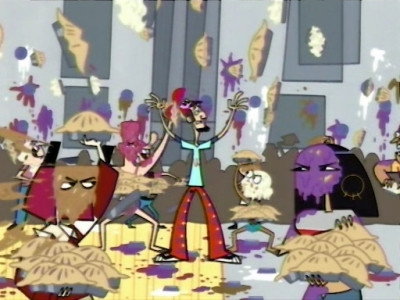 A still from A Room of One's Clone: The Pie of the Storm