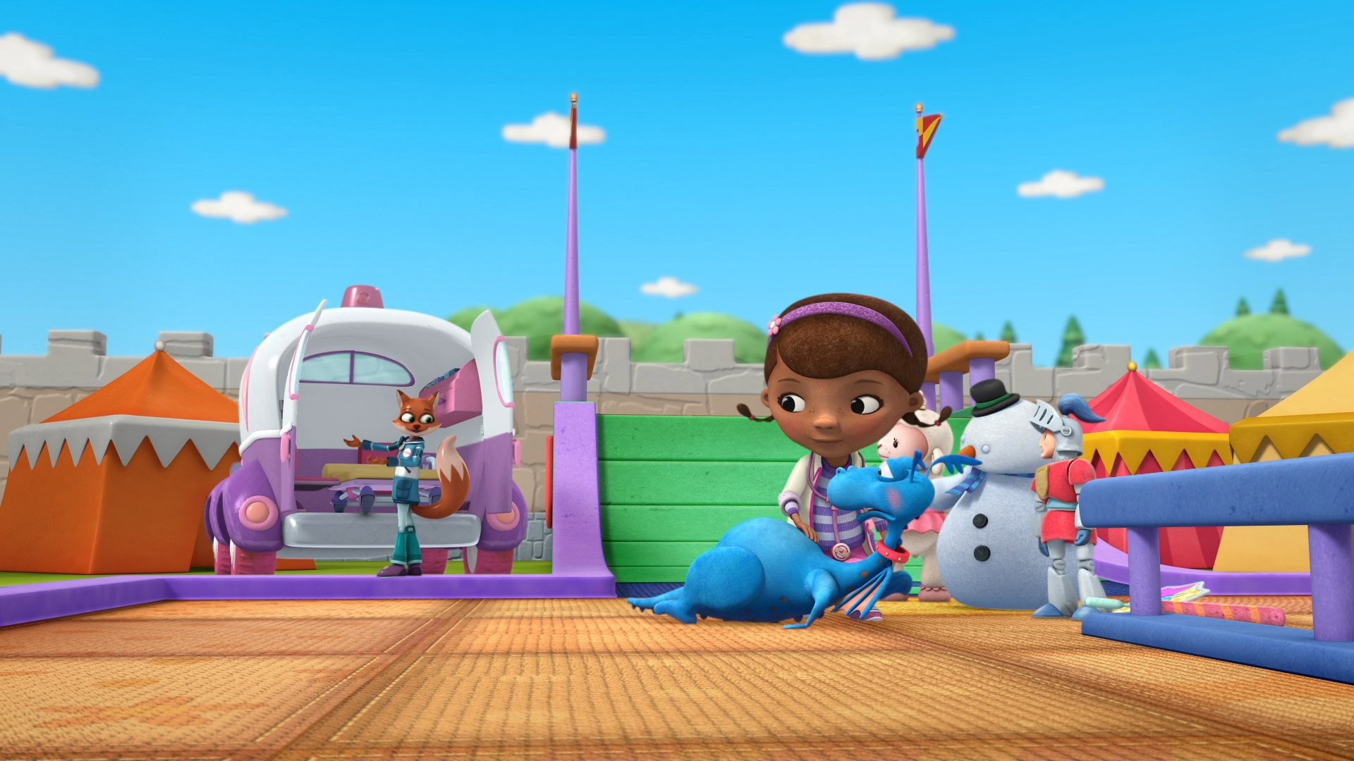 A still from Stuffy's Ambulance Ride