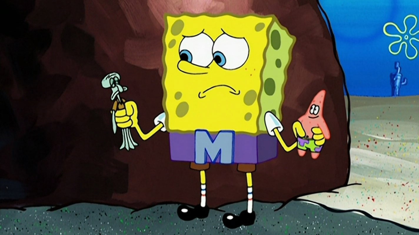 A still from Mermaid Man and Barnacle Boy IV