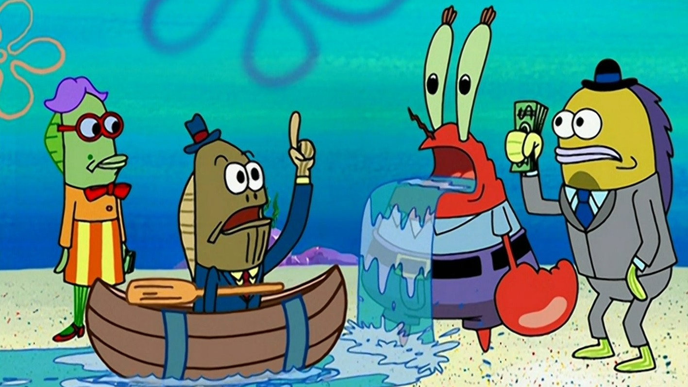 A still from One Krab's Trash