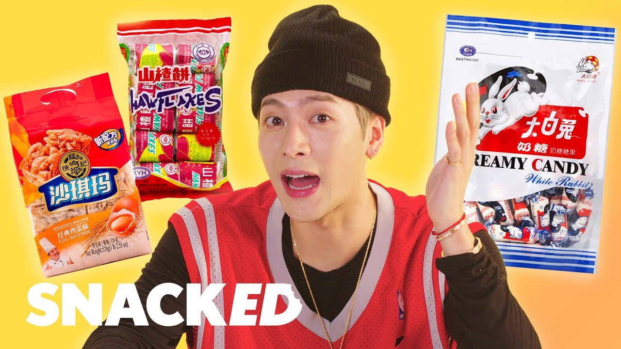A still from Jackson Wang Breaks Down His Favorite Snacks