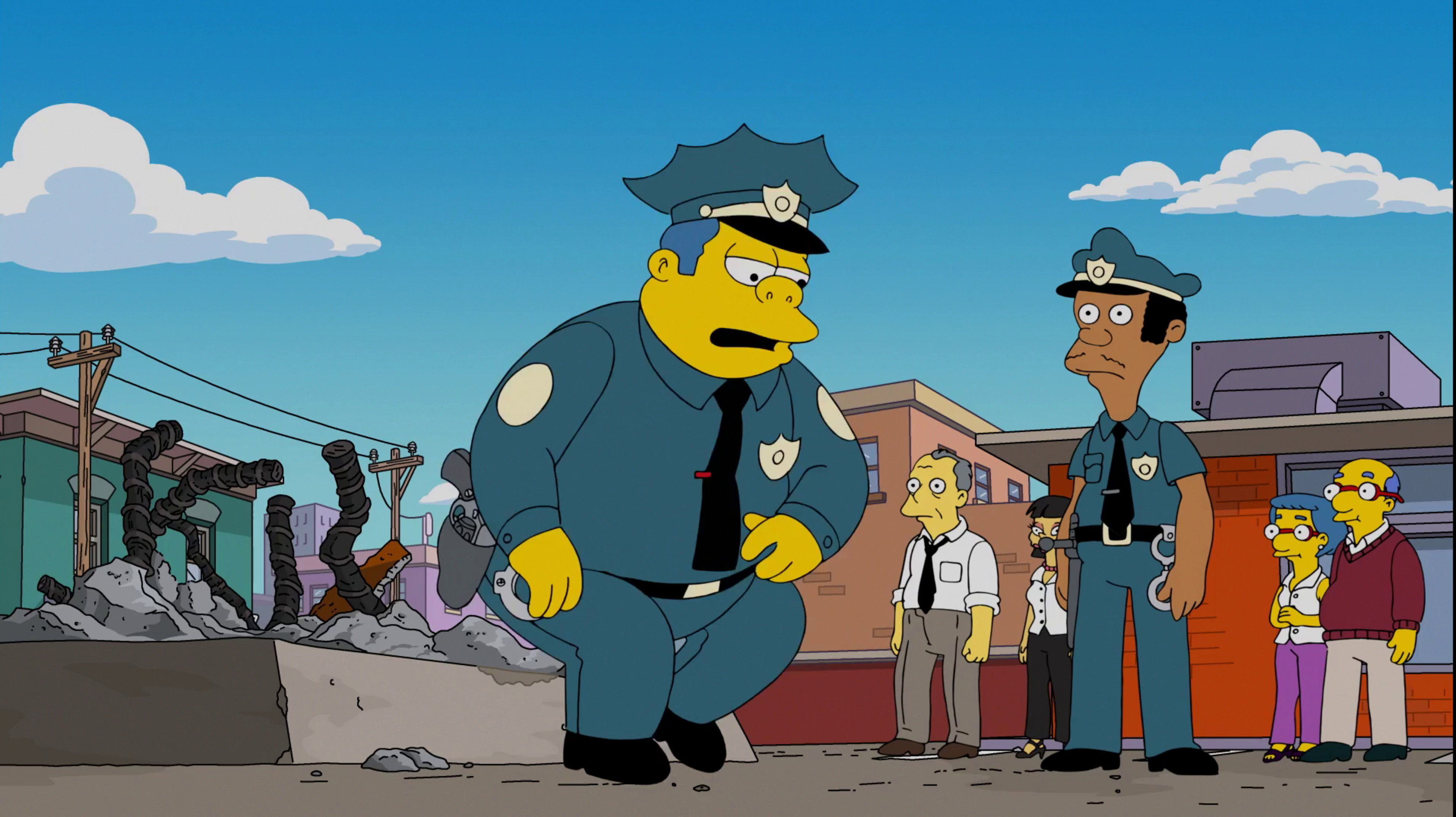A still from Monty Burns' Fleeing Circus