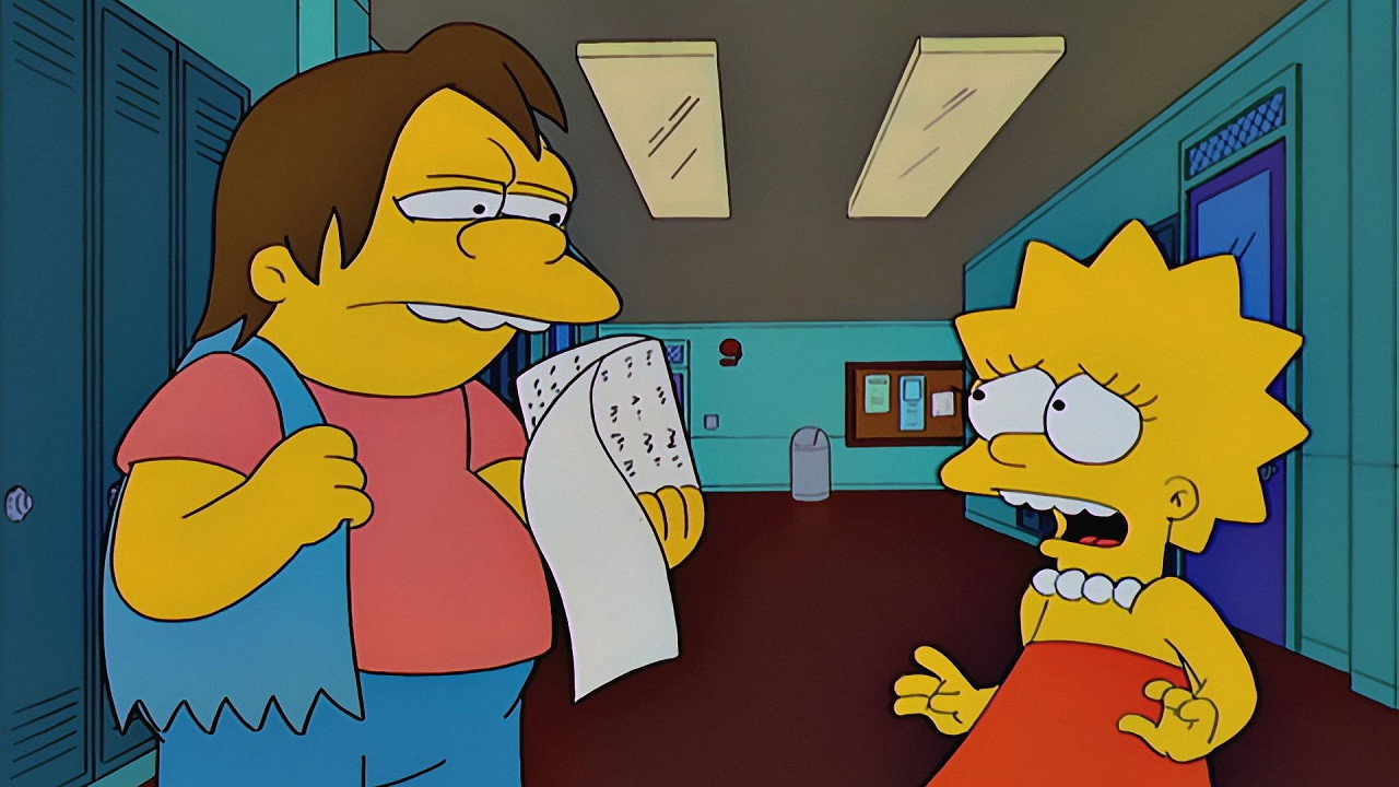 A still from Lisa Gets an 'A'