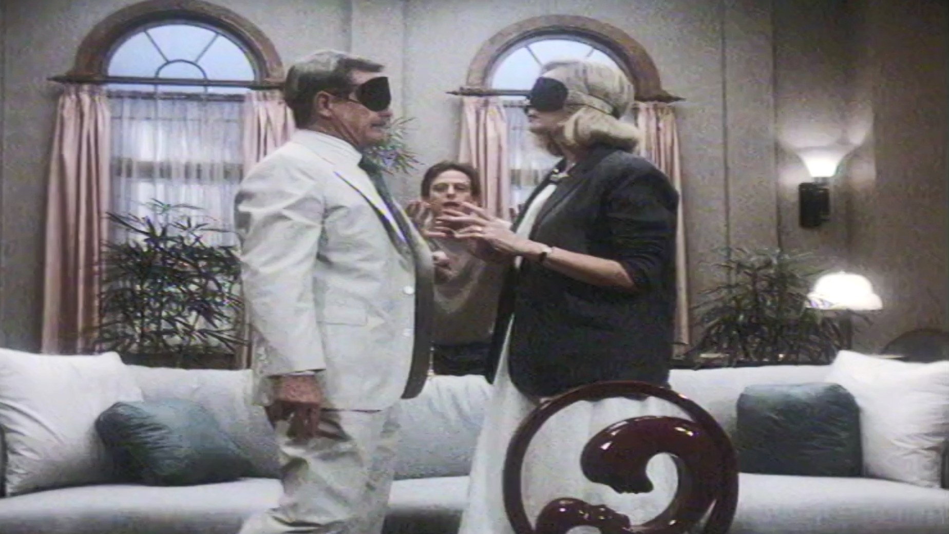 A still from Two Balls and a Strike