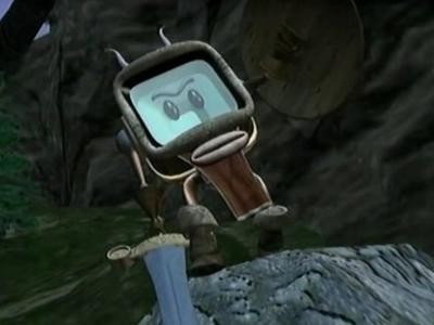 A still from Wizards, Warriors and a Word from Our Sponsor