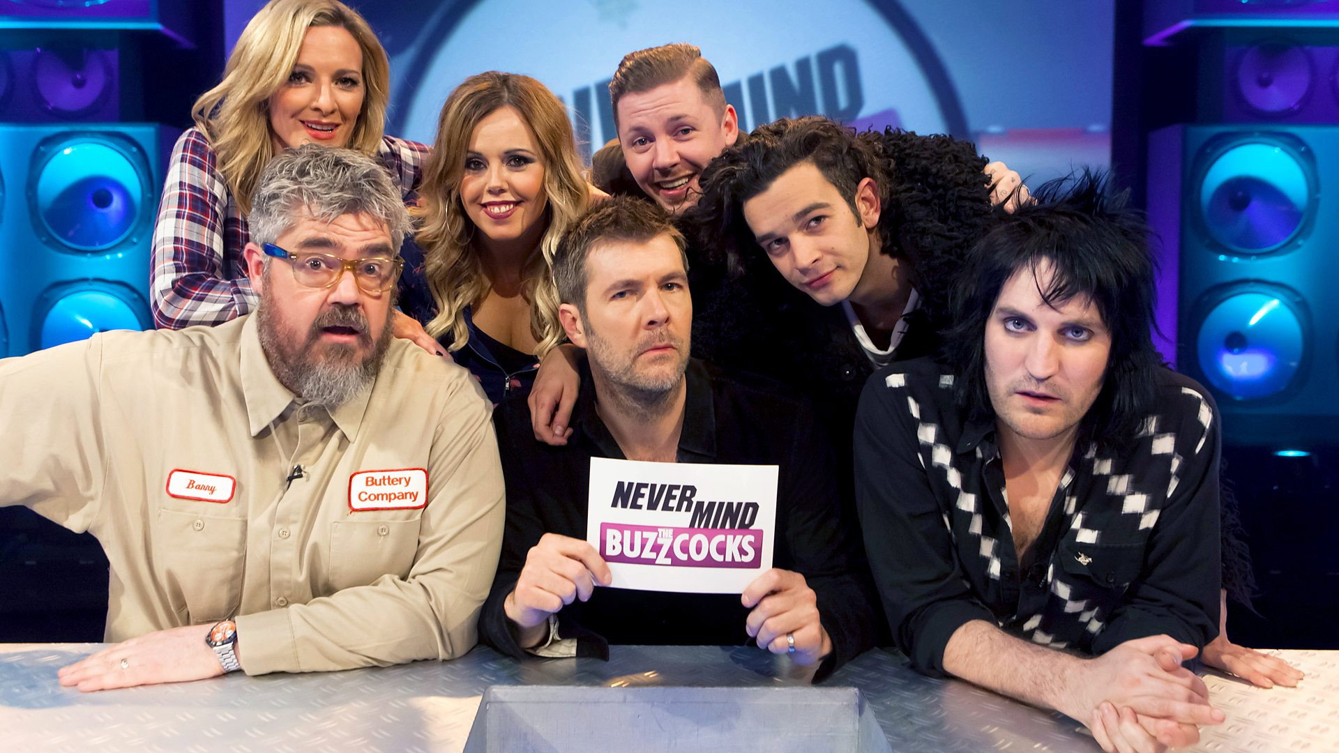 A still from Professor Green, Roisin Conaty, Matt Healy, Gabby Logan