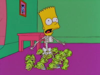 A still from Treehouse of Horror IX
