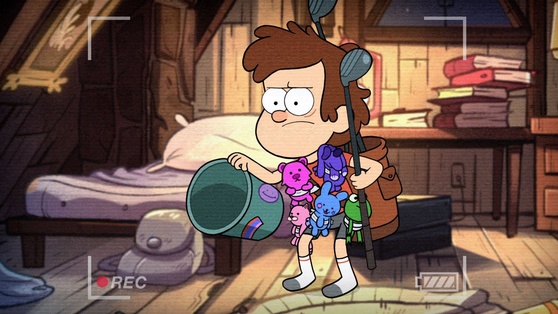 A still from Dipper's Guide to the Unexplained - Candy Monster
