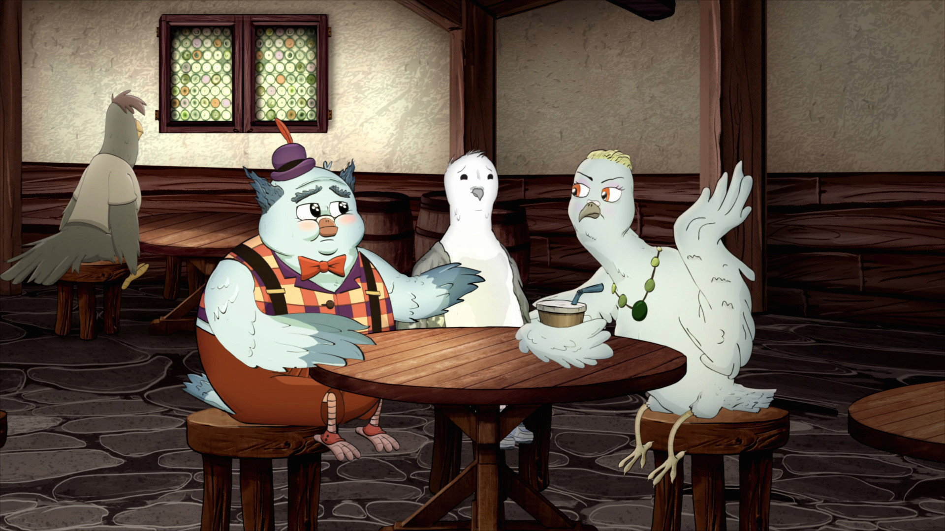 A still from Episode Twelve: Pigeons.