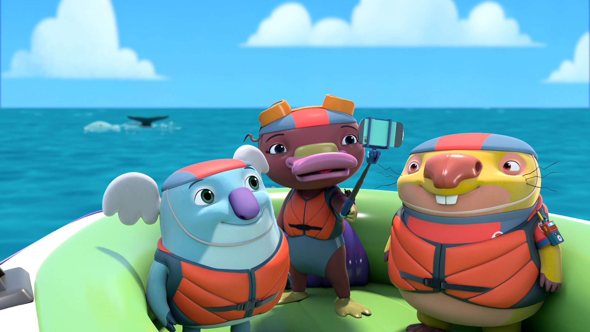 A still from Gemma's Whale Rescue