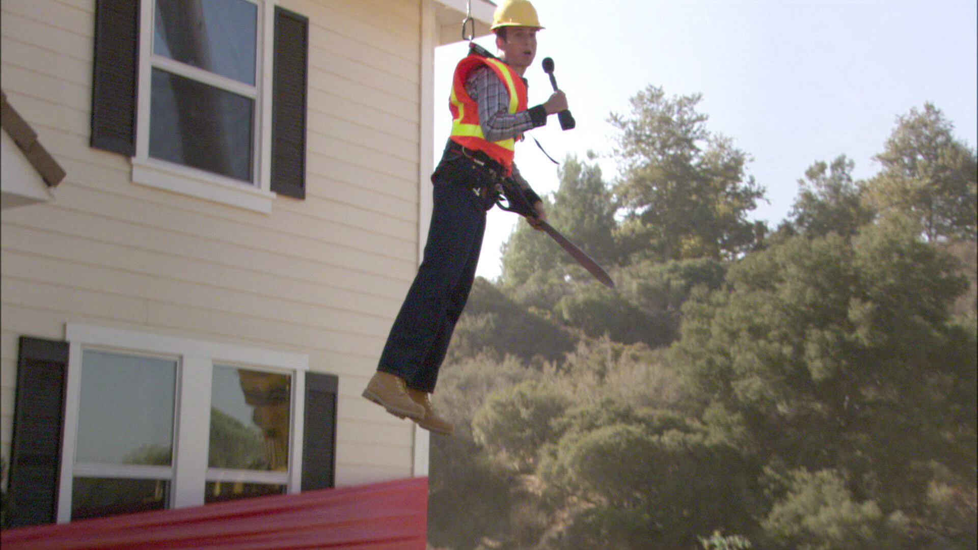 A still from The One Where They Build a House