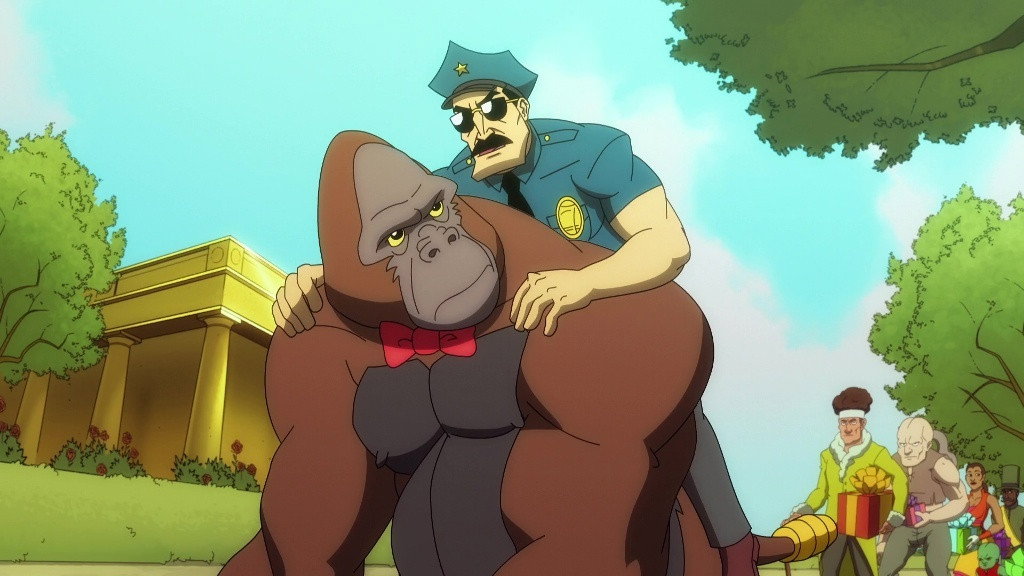 A still from President Cop