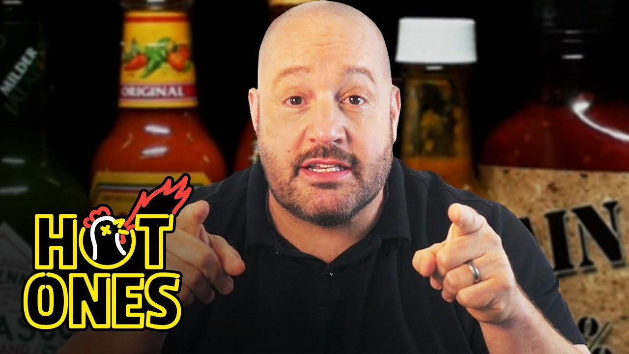A still from Kevin James Forgets Who He Is While Eating Spicy Wings